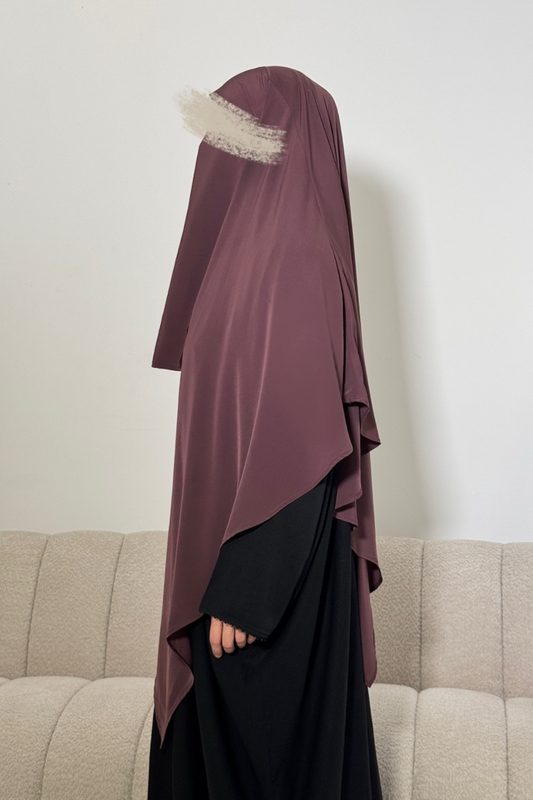 Burgundy Khimar